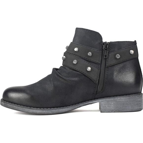 WHITE MOUNTAIN Shoes SAVANT Women's Boot, BLACK/WAXY/FABRIC, 8 M - Picture 3 of 6